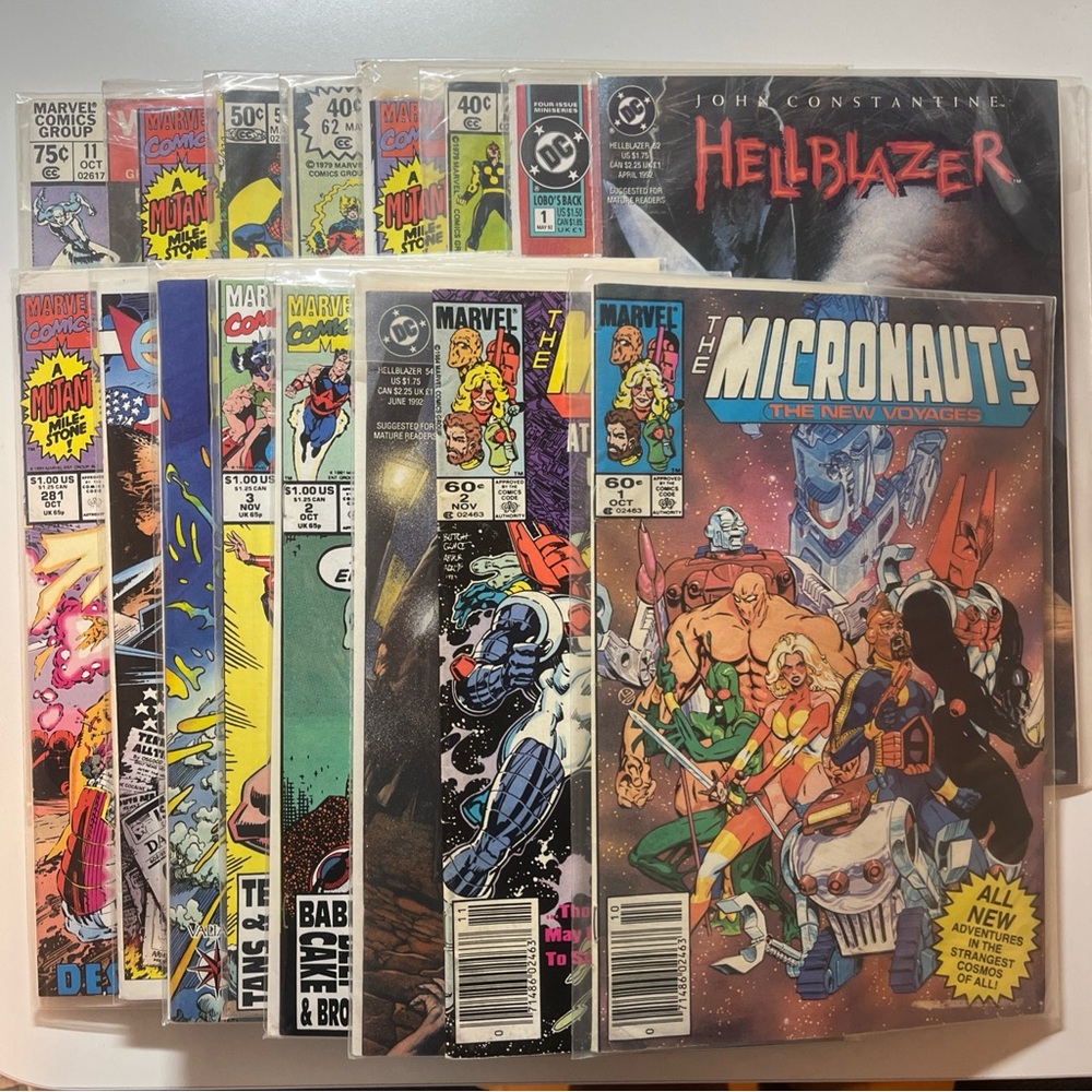 Comic Book Lot X-Men HellBlazer Captain Marvel Wonder Man Spidey Super Stories
